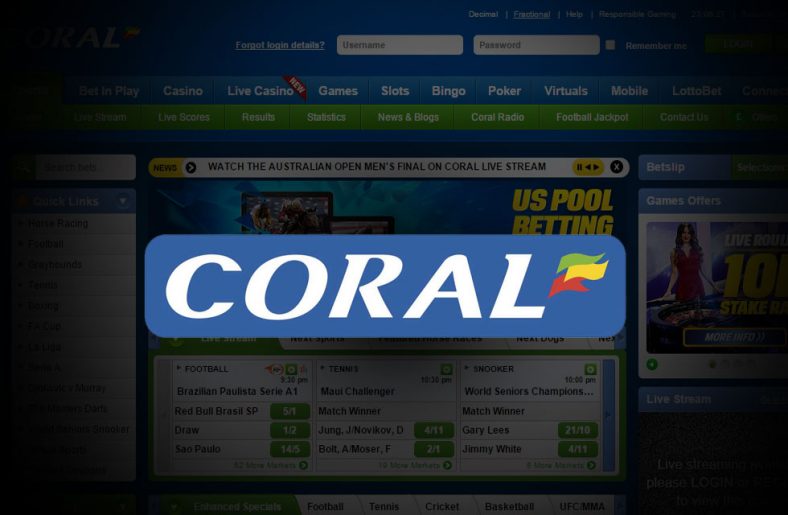 Coral Sportsbook Free Bet & Review