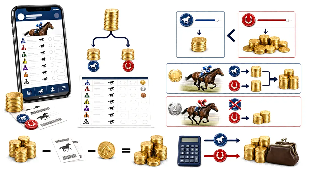 Calculating each way returns step by step